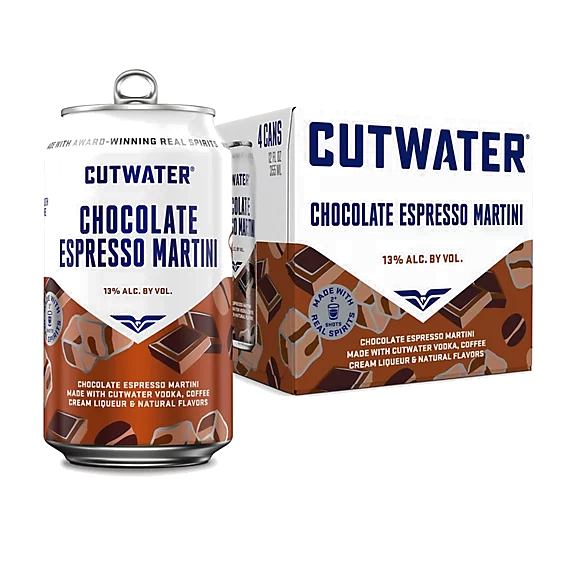 Cutwater Chocolate Espresso Martini 4PK - Premixed Cocktail | Shop Online at The Liquor Barn