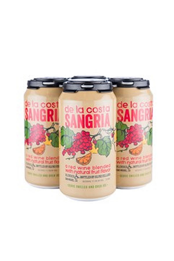 De La Costa Red Sangria 4Pk 375ML | BTI 88 Pts Silver – The Liquor