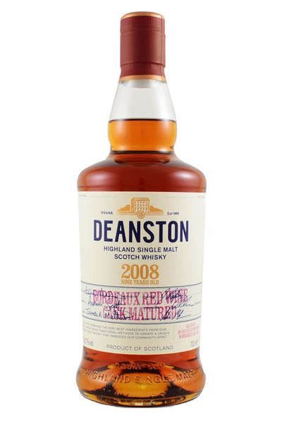 Deanston 2008 Bordeaux Red Wine Cask 9 Yr 750ML | Cask Strength
