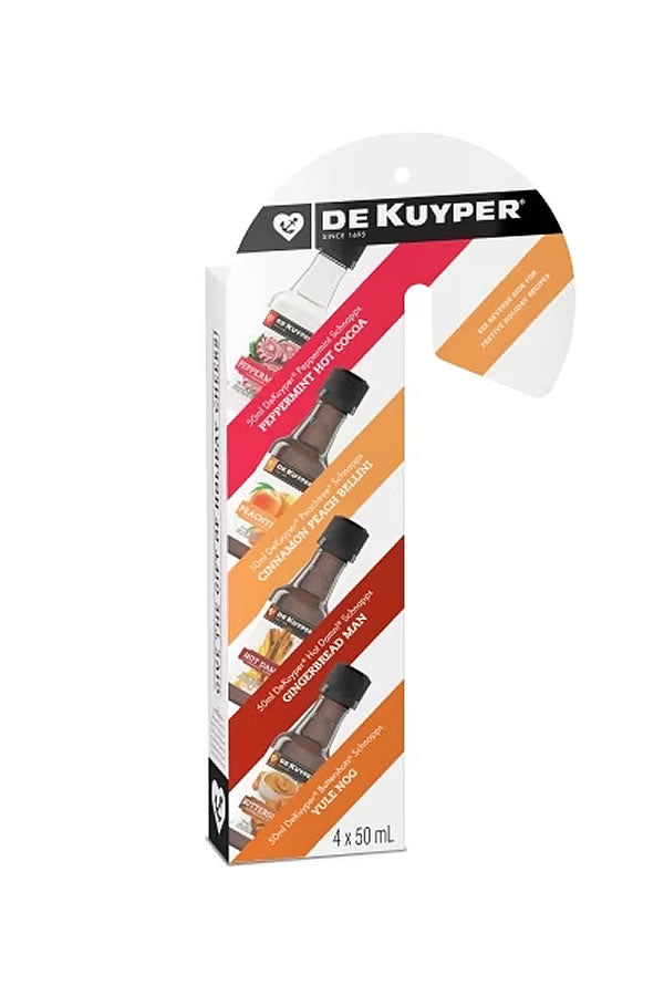 DeKuyper Candy Cane Gift 4-Pack 50ml | Holiday Schnapps Set – The