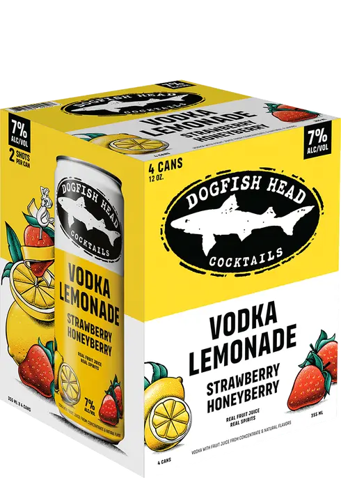 Dogfish Head Strawberry & Honey Berry Vodka Lemonade 4Pk – The