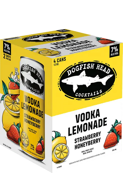 Dogfish Head Strawberry & Honey Berry Vodka Lemonade 4Pk – The