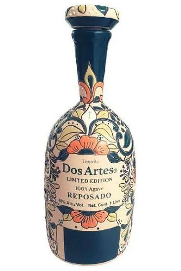 Dos Artes Calavera Reposado 1L | Hand-Painted Ceramic – The Liquor