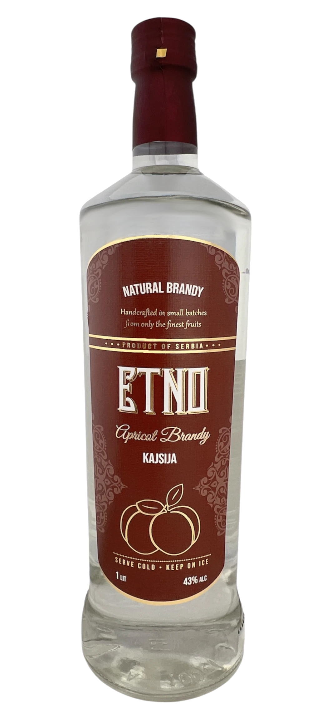 Etno Apricot Brandy 1L - Fruit Brandy | Shop Online at The Liquor Barn