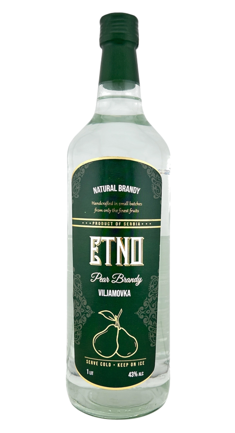 Etno Pear Brandy 1L - Fruit Brandy | Shop Online at The Liquor Barn