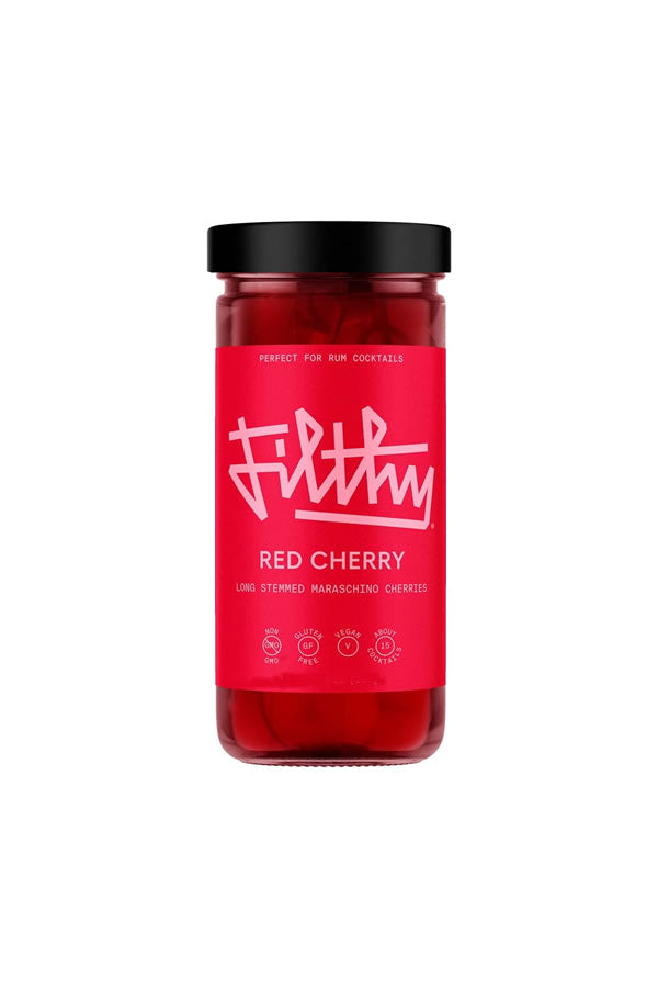 Filthy Red Cherries 8oz | Premium Bing Cherry Garnish – The Liquor