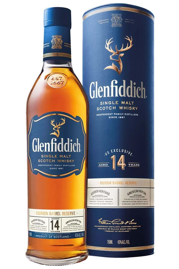 Glenfiddich 14 Year Bourbon Barrel Reserve Single Malt