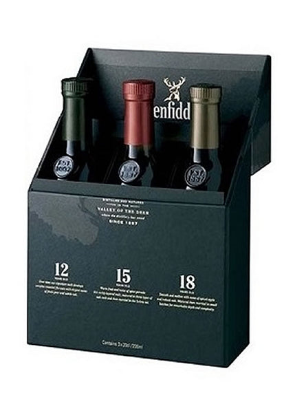 Glenfiddich Trio Pack 3/200ML | Speyside 12, 15 & 18 Year – The