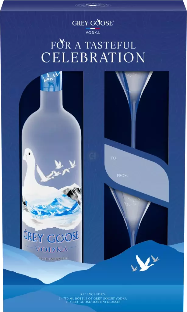 Grey Goose Vodka 1.75L Gift Set