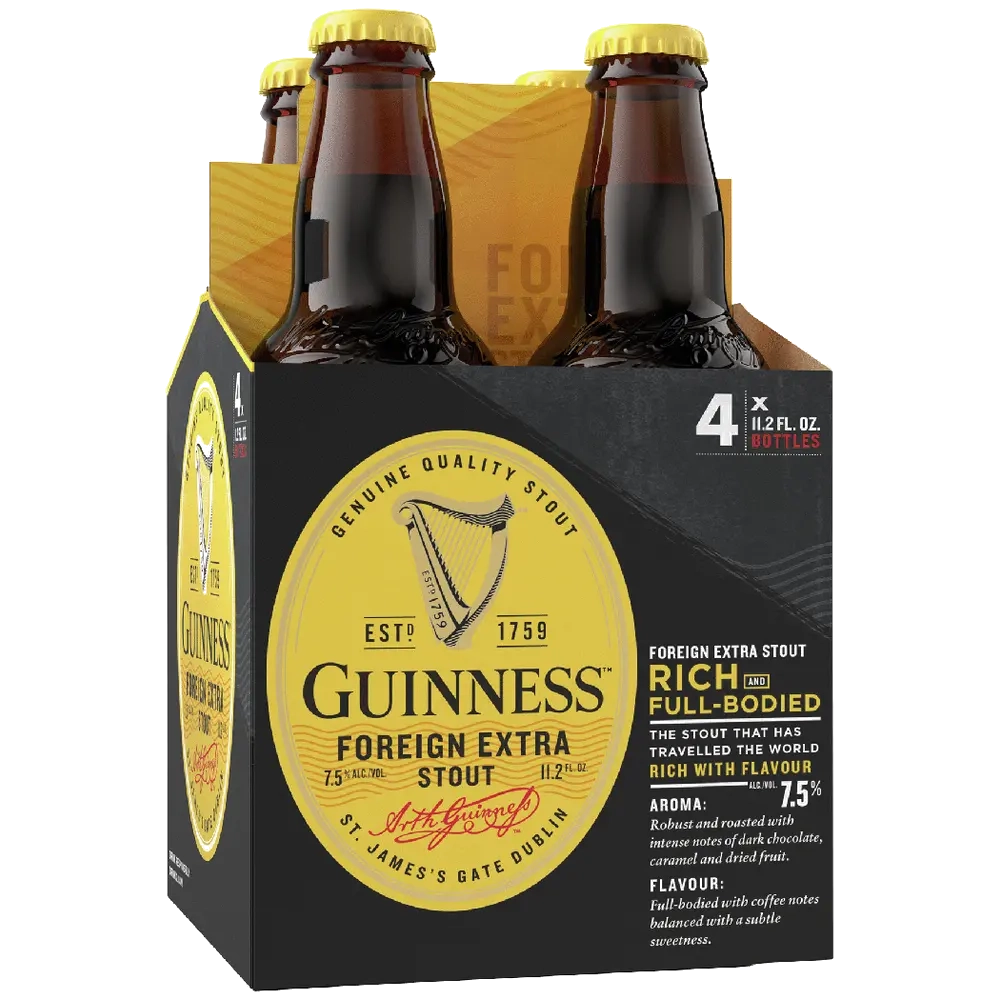 Guinness Foreign Extra Stout 4Pk - Stout | Shop Online at The Liquor Barn