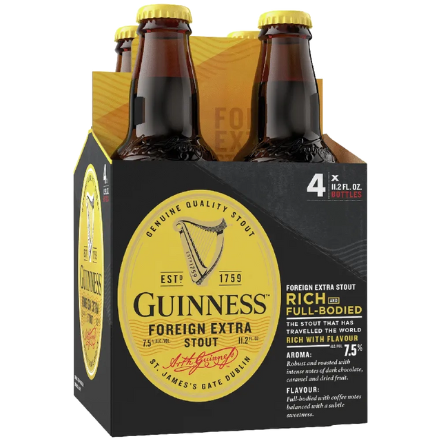 Guinness Foreign Extra Stout 4Pk - Stout | Shop Online at The Liquor Barn