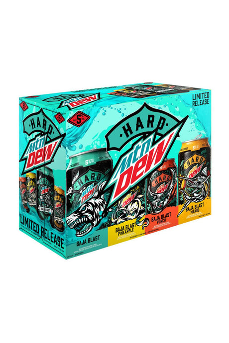 Hard Mtn Dew Hard Seltzer Baja Blast Variety