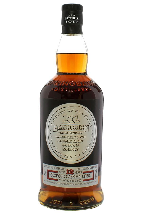 HAZELBURN 12 Years シングルモルトウイスキー 700ml Hazelburn 12 Year Sherry Wood 750ML | Triple-Distilled Scotch