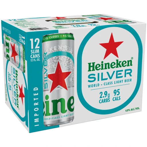 銀瓶　純銀　約252g Heineken Silver 12Pk Cans | 4% ABV Ice-Cold Lagered Beer – The