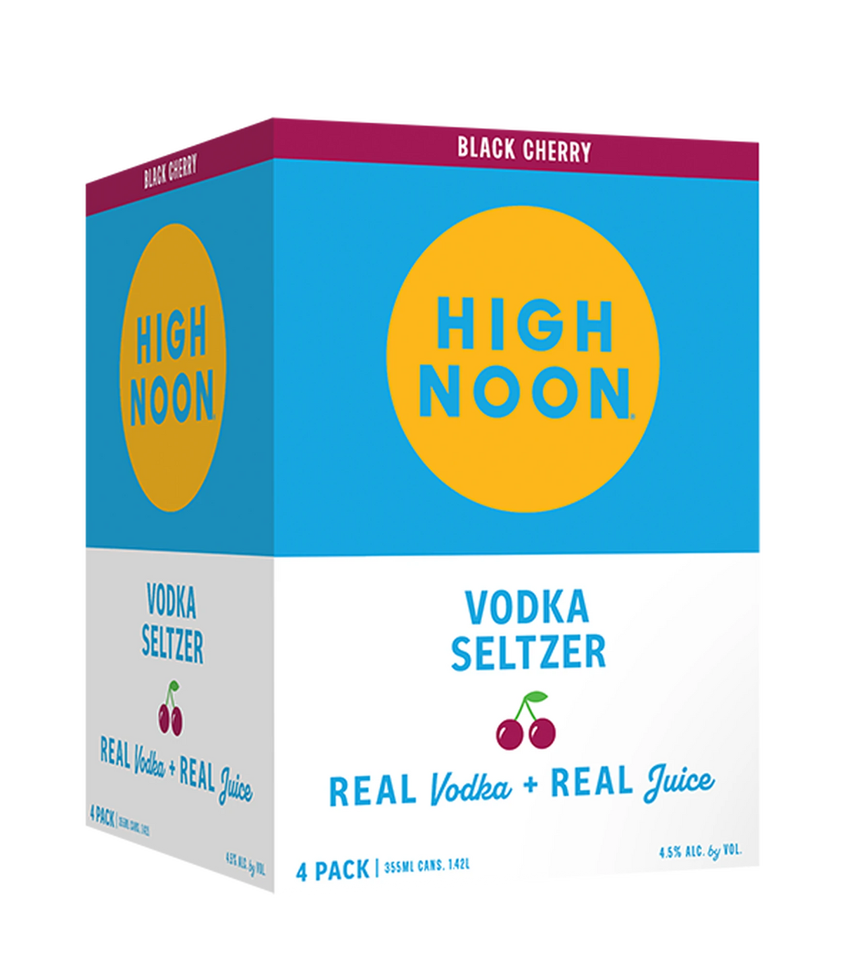 High Noon Vodka Seltzer Black Cherry 4Pk