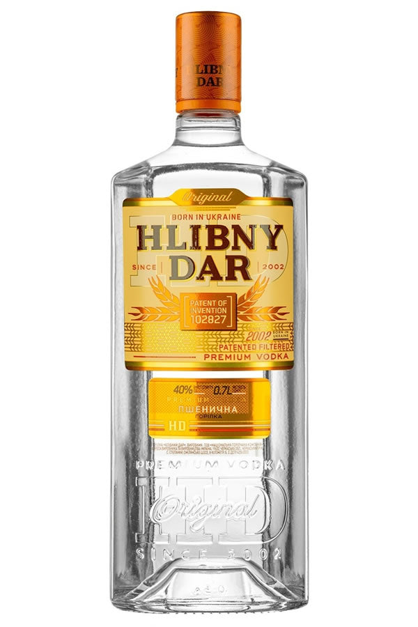 Hlibny Dar Vodka 700ML | Ukrainian Triple-Filtered Grain – The