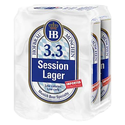 Hofbrau Session 3.3 Lager 4Pk