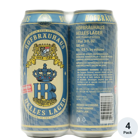 Hofbrauhaus Helles Lager 4Pk