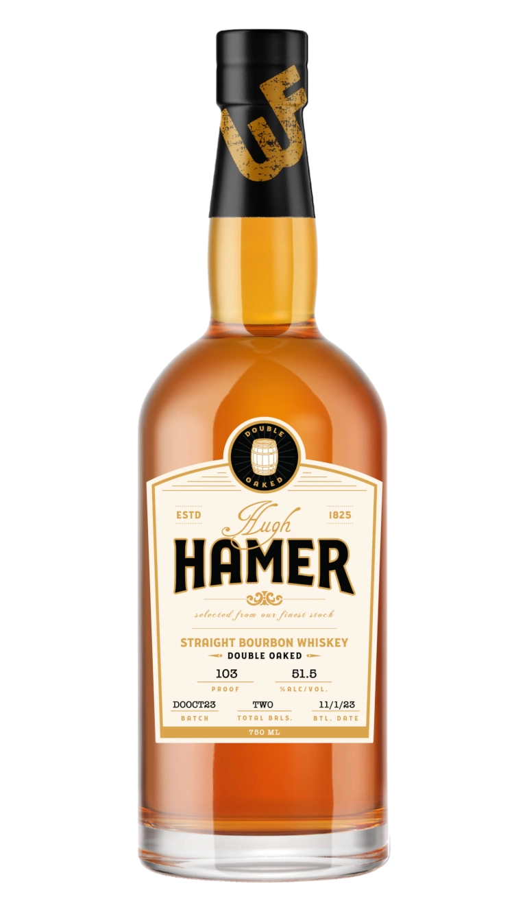 Hugh Hamer Double Oaked Bourbon 750ML