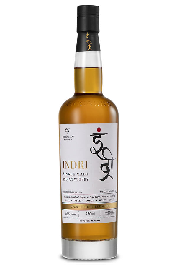 Indri Trini Single Malt 750ML | Triple Cask Indian Whisky – The
