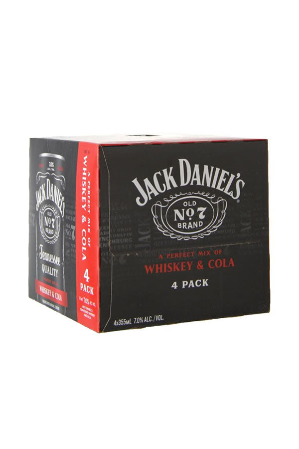 Jack Daniel's Whiskey & Coca-Cola 4Pk 355ml | Tennessee RTD – The