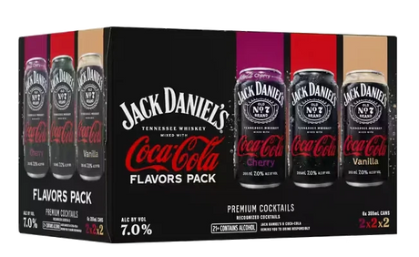 Jack Daniels Coca Cola Flavors 6Pk - Premixed Cocktail | Shop Online at The Liquor Barn