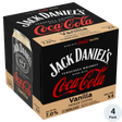Jack Daniels Whiskey & Vanilla Coke 4Pk - Premixed Cocktail | Shop Online at The Liquor Barn
