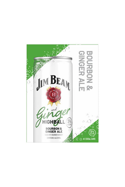 Jim Beam Ginger Highball Bourbon Seltzer 4PK – The Liquor Barn