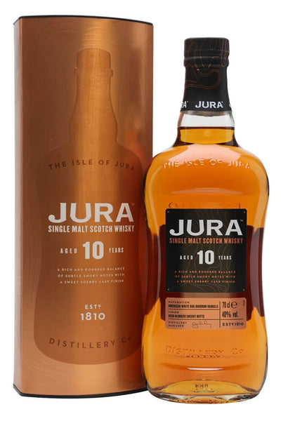 ISLE of JURA 750ml 43度　10年　古酒　箱有り Jura 10 Year Single Malt Scotch 750ML | Isle of Jura – The Liquor Barn