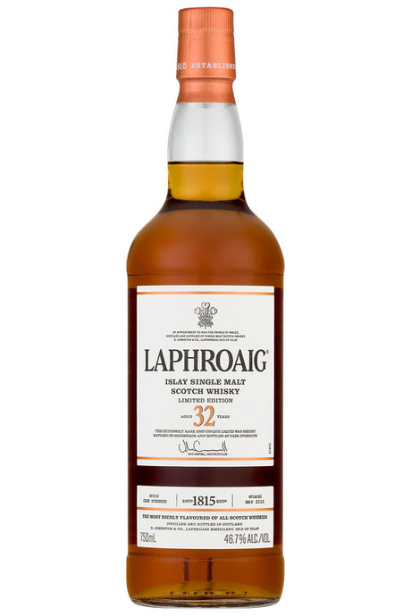Laphroaig 32 Year 750ML - Single Malt Scotch | Shop Online at The Liquor Barn