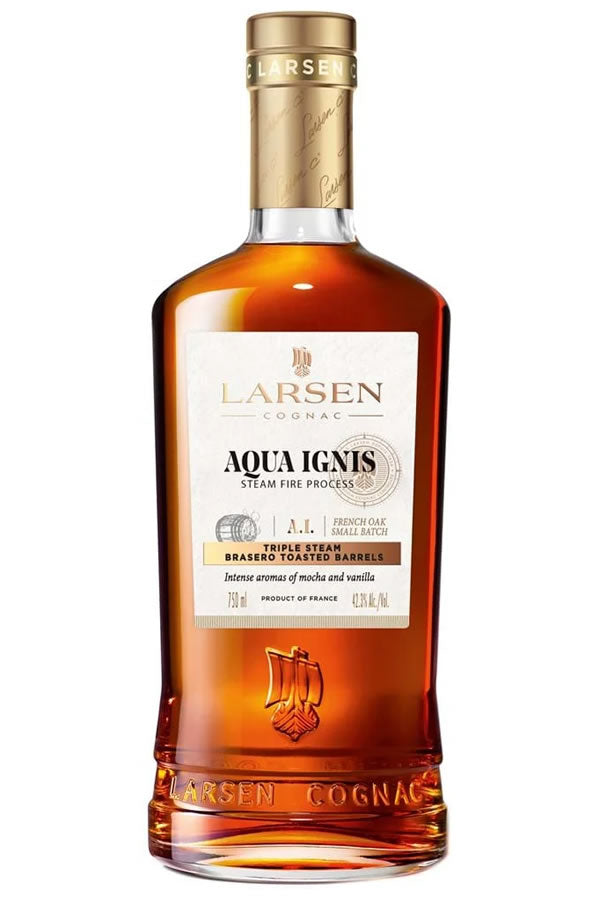 Larsen Agua Ignis 750ML | Steam-Toasted Barrel Cognac – The Liquor