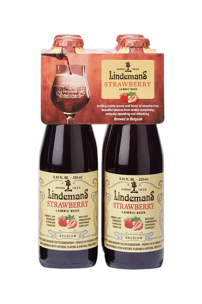 Lindemans Strawberry 4Pk 250ml | Gold Medal Fruit Lambic – The