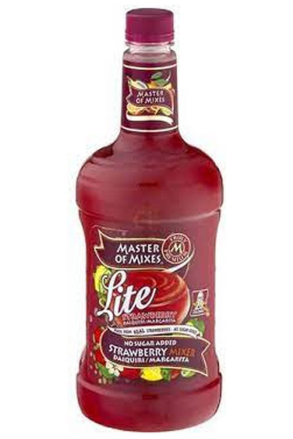 Master of Mixes Lite Strawberry Margarita Mix 1.75L | Low-Cal