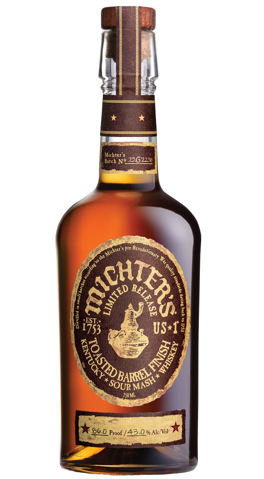 Michter's US 1 Small Batch Sour Mash Whiskey Toasted Barrel 750ML