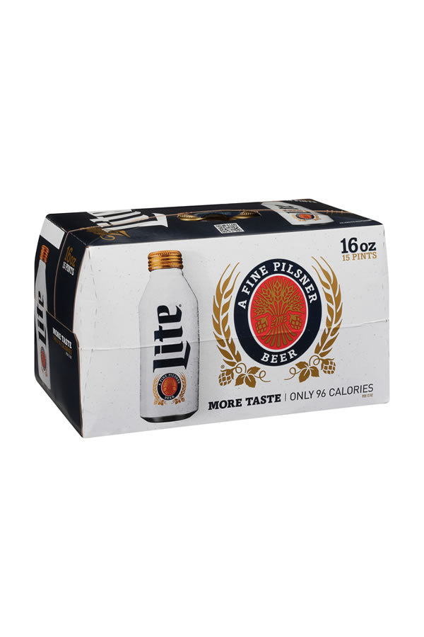 Miller Lite 15Pk Aluminum Bottles | 4x World Beer Cup Gold – The