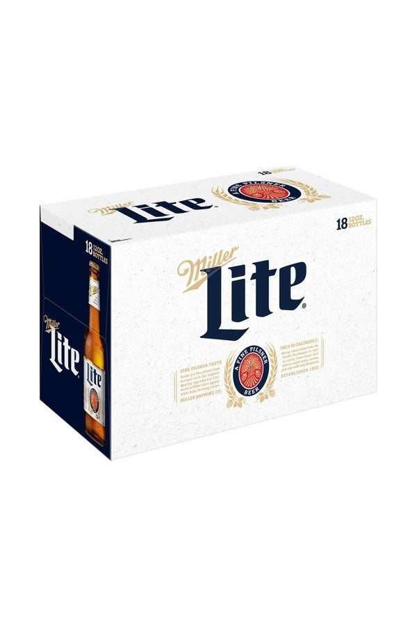 Miller Lite 18 Pack 12oz Cans | Gold Medal Light Lager – The