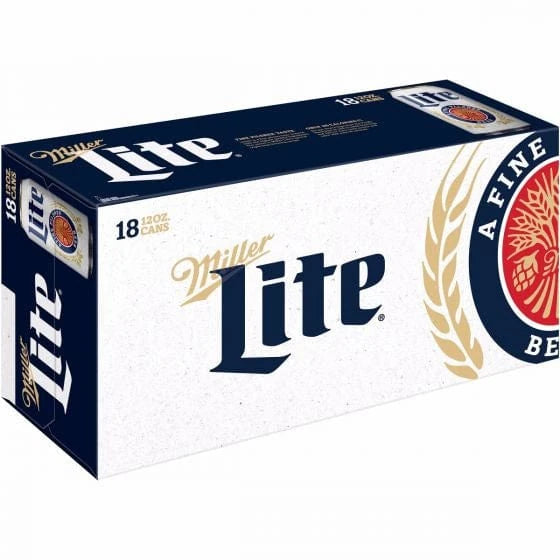 Miller Lite 18-Pack Cans 12oz | Award-Winning Light Lager – The