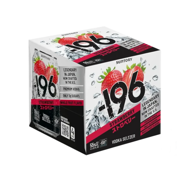 Minus 196 Strawberry Vodka Seltzer 4Pk – Liquor Barn