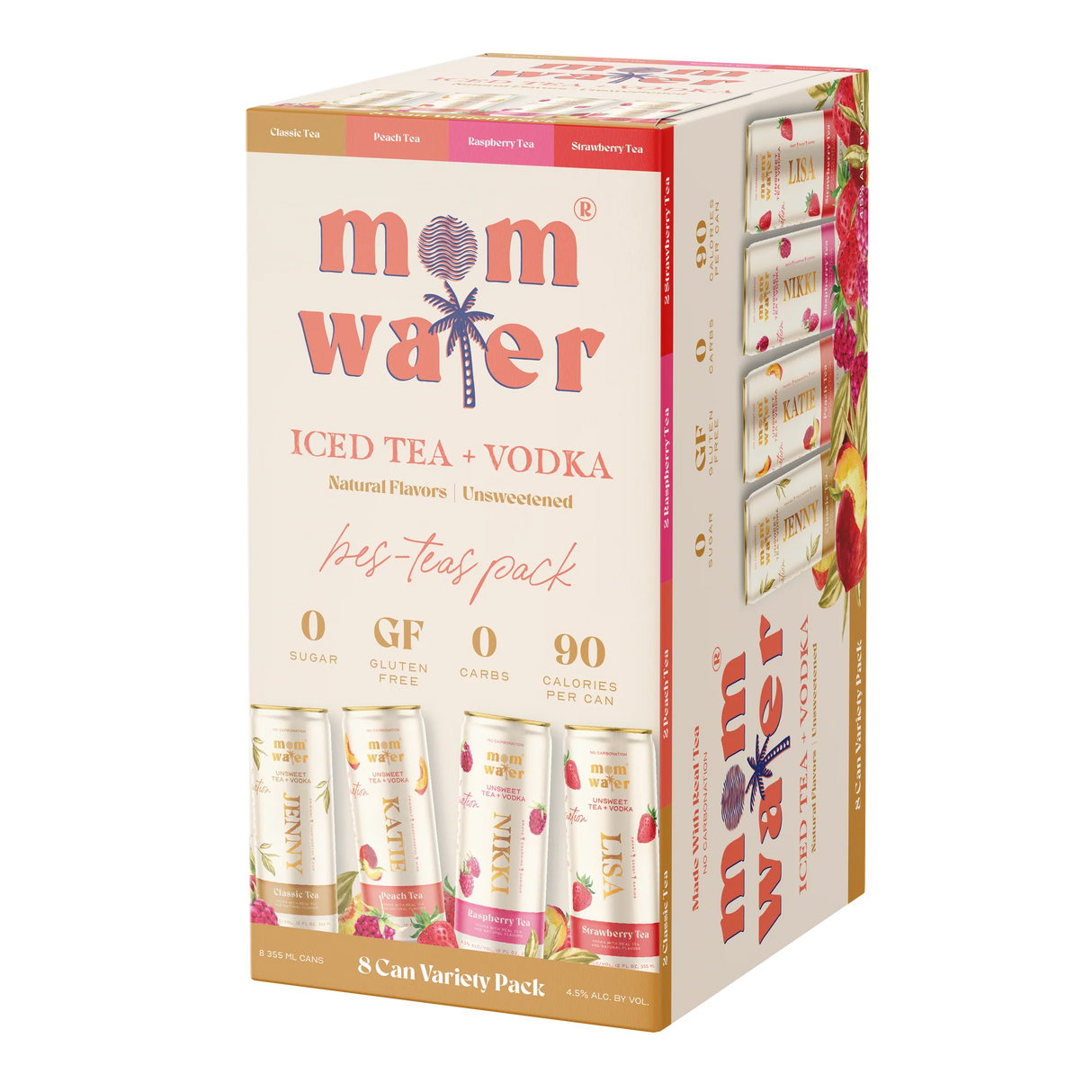 Mom Water Bes-Teas Variety 8Pk - Premixed Cocktails | Shop Online at The Liquor Barn