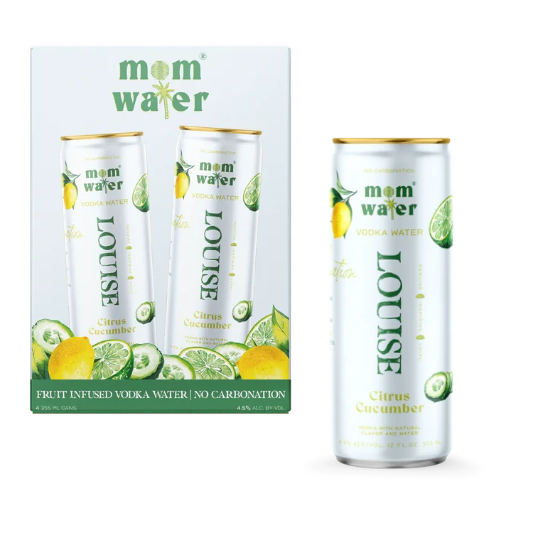 Mom Water Louise Citrus Cucumber 4Pk