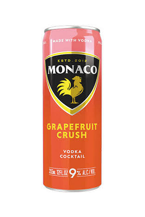 Monaco Grapefruit Crush 355ML | 9% ABV Vodka RTD Cocktail – The Liquor Barn