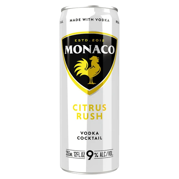 Monaco Citrus Rush Vodka 355ML | 9% ABV RTD Cocktail – The Liquor Barn