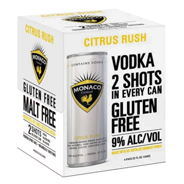 Monaco Citrus Rush Vodka 4Pk
