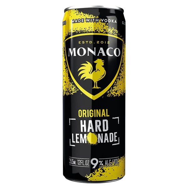 Monaco Hard Lemonade 355ML | 9% ABV Vodka Cocktail – The Liquor Barn