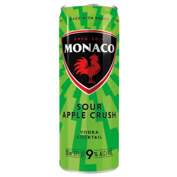 Monaco Sour Apple Crush 355ML
