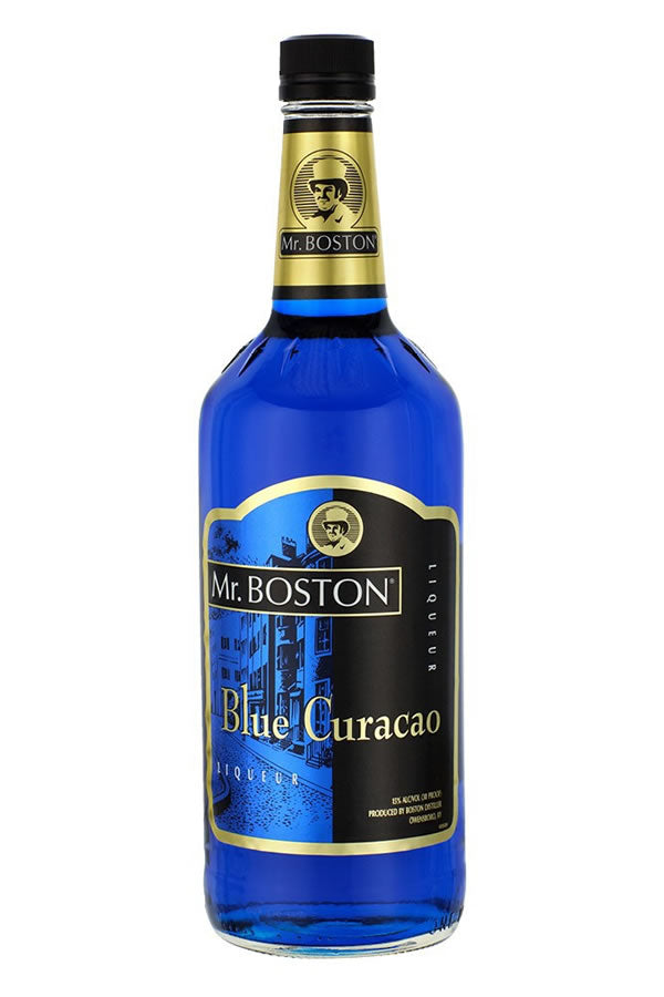 Mr Boston Blue Curacao 1L | Iconic Blue Orange Liqueur – The