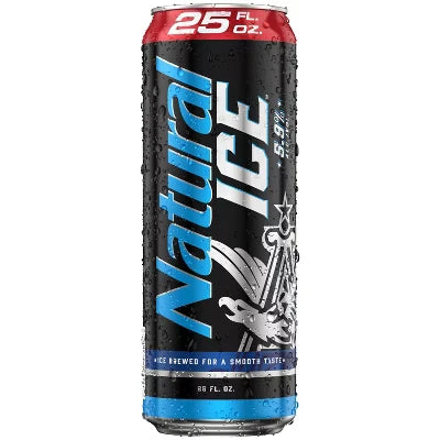 Natural Ice 25oz | Ice-Brewed American Lager 5.9% ABV – The Liquor Barn