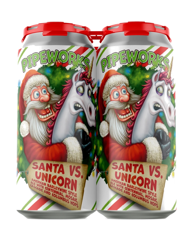 Pipeworks Santa vs Unicorn 4Pk - Barley Wine | Shop Online at The Liquor Barn