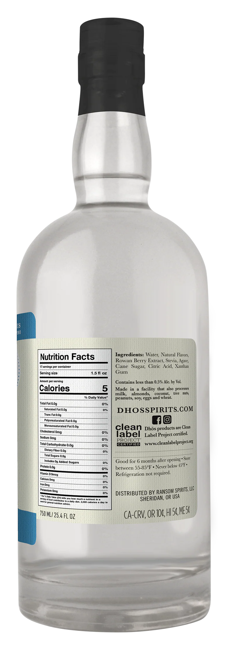 Ransom Dhos Non-Alcoholic Tequila 750ML