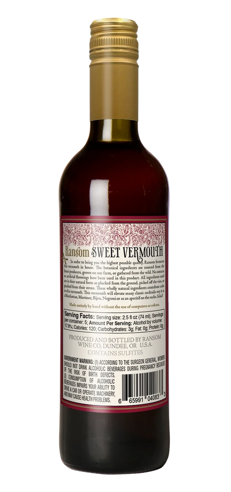 Ransom Sweet Vermouth 750ML